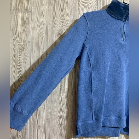 Orvis Pullover 1/4 Zip Long Sleeve Sweatshirt Blue Size Small - Picture 2 of 9